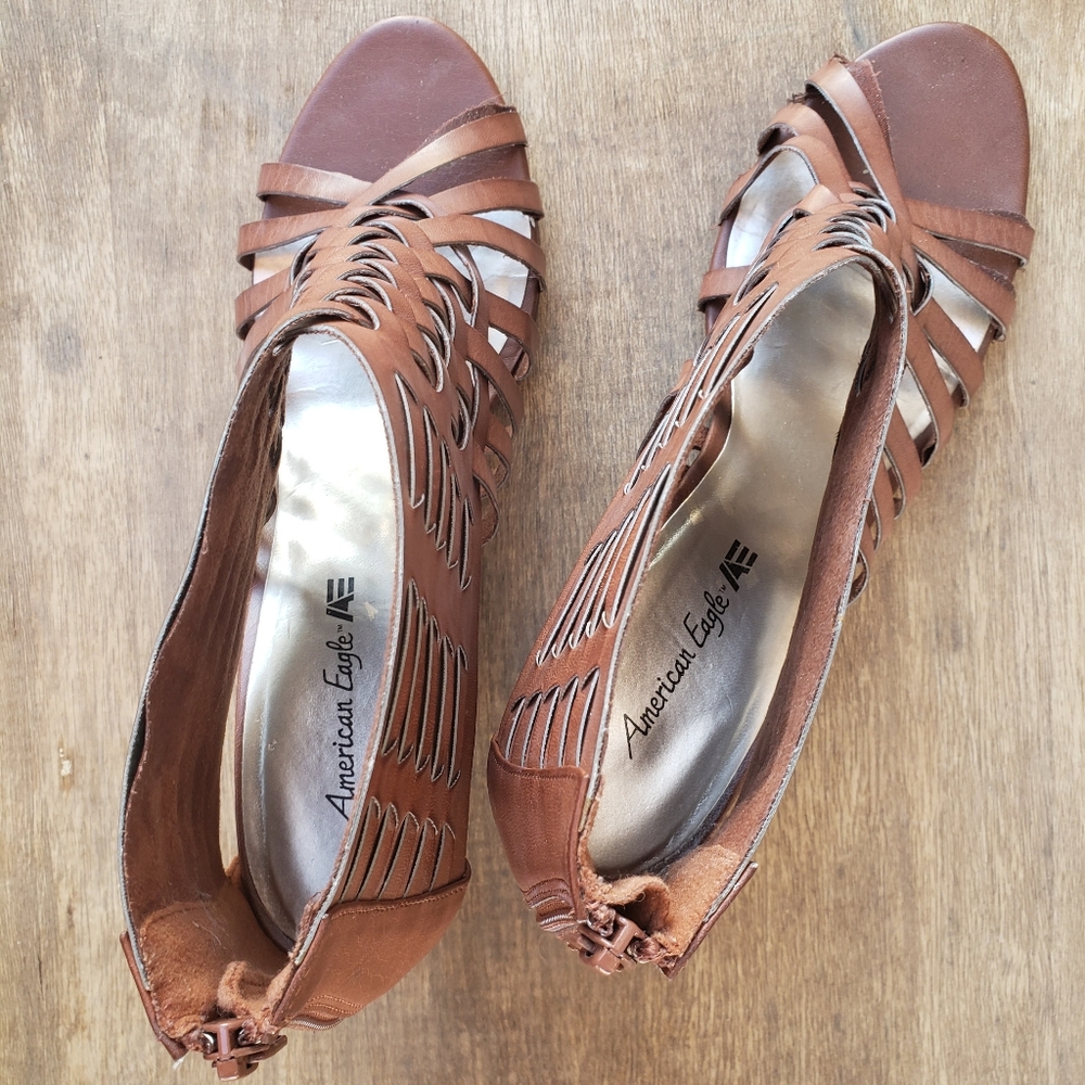 American Eagle Woven Wedge Sandal - Picture 3 of 7